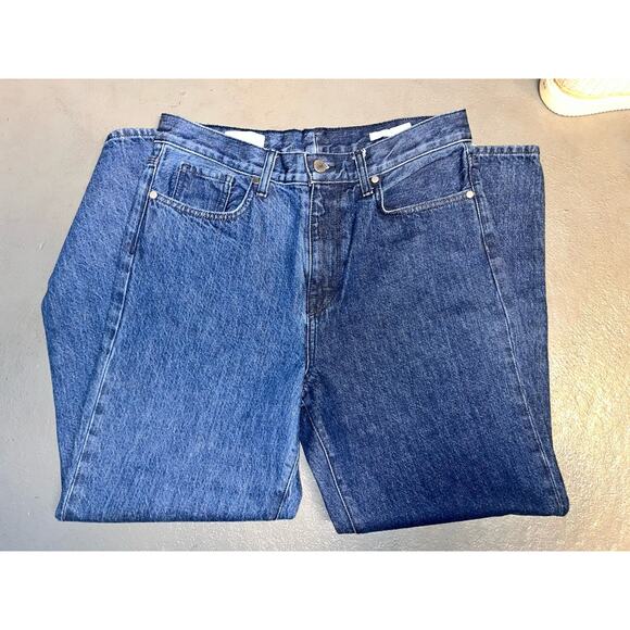 BLDWN Vintage Straight Jean Two Tone Blue Denim Size 29 Women's - Picture 1 of 8
